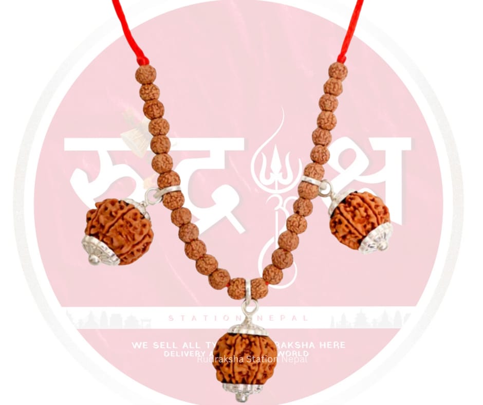 Self-Confidence Combination Rudraksha Mala (5,6,7Mukhi)